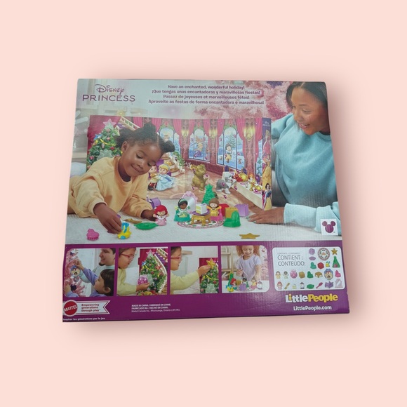 Fisher-Price Disney Princess Little People Advent Calendar - Pink and White - Picture 2 of 2